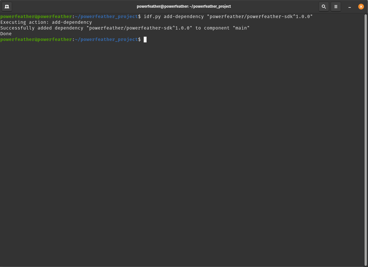 Adding PowerFeather-SDK dependency