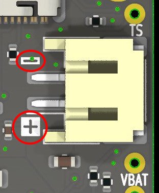 Proper battery polarity
