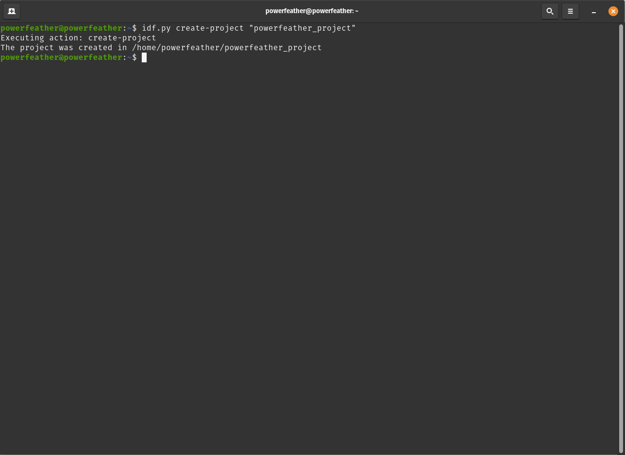 Creating ESP-IDF sample project