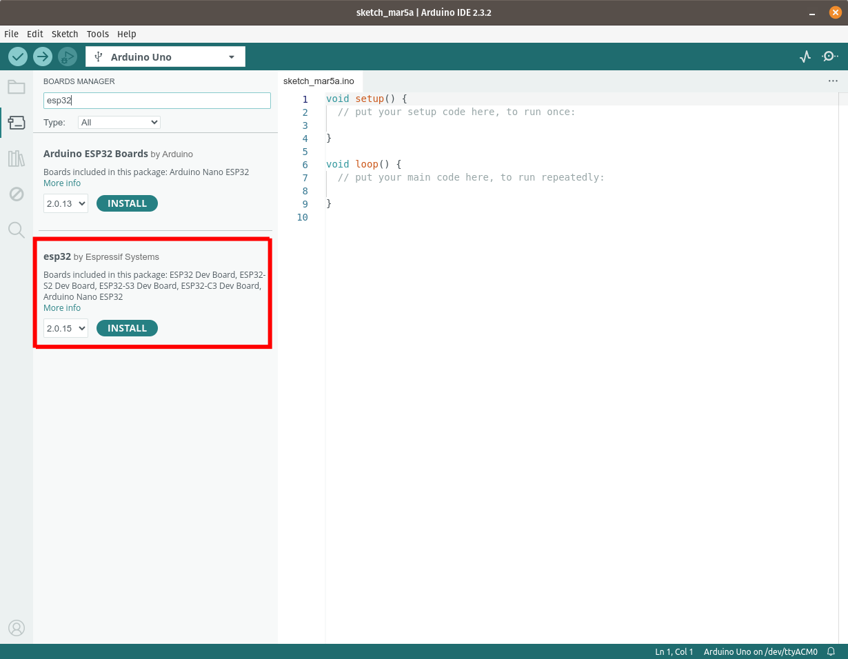 Installing ESP32-S3 PowerFeather board support